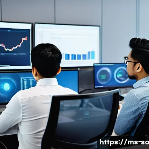 Home 33 CI CD 파이프라인에서의 구성 관리 도구 - A modern software development team in a bright, contemporary Malaysian office space collaborating ar...