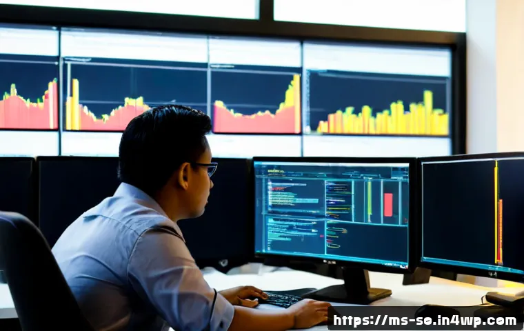 CI CD 파이프라인에서의 장애 원인 분석 - Photorealistic Malaysian DevOps engineer in a modern Kuala Lumpur office, carefully analyzing a CI/C...